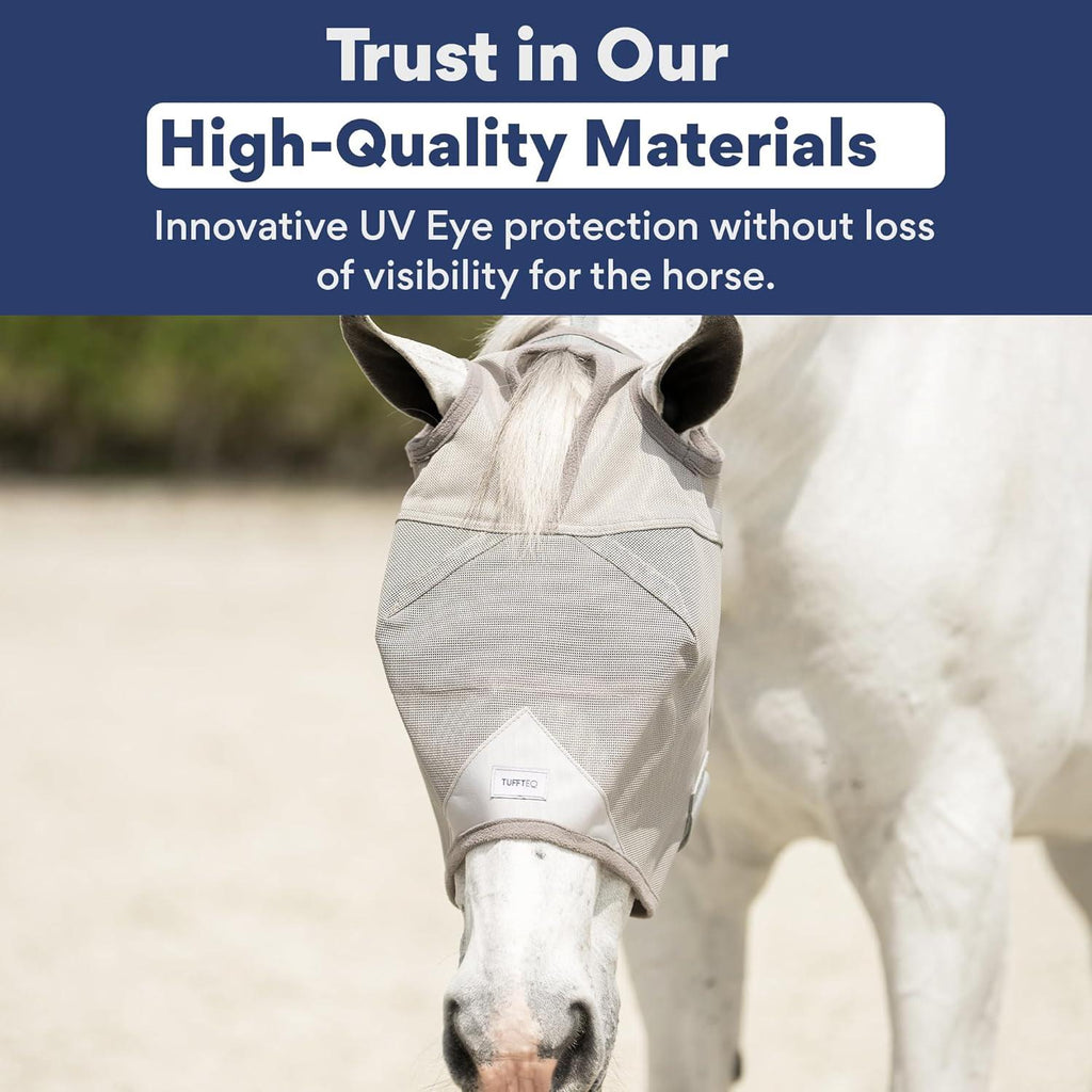 UV fly mask for horses without ears – comfortable and easy to wear