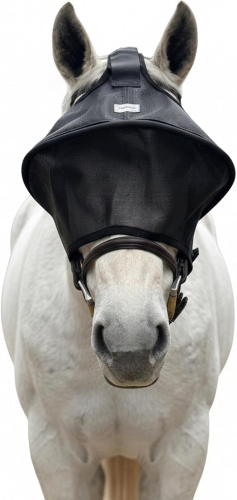 TUFFTEQ 100% UV Eye Protection – Horse Fly Mask Visor for Riding & Recovery, Reinforced Built-in UV Shield, Adjustable Fit, Breathable, Attaches to Halter or Bridle