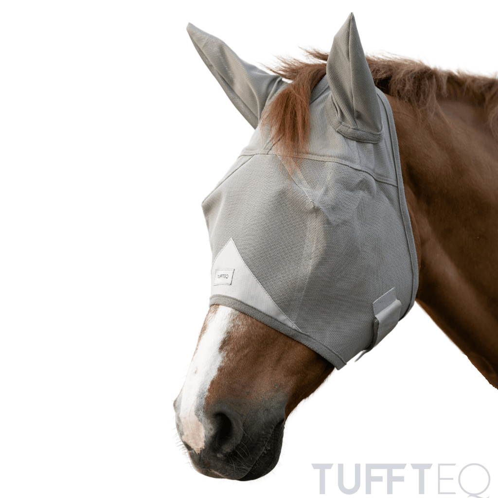 TUFFTEQ Horse Fly Mask Visor With Ears